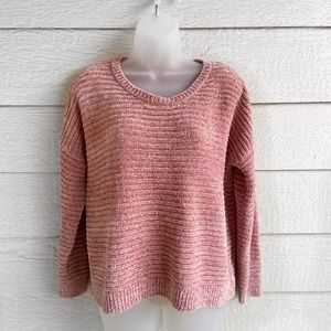 Blush Pink Rose Sweater